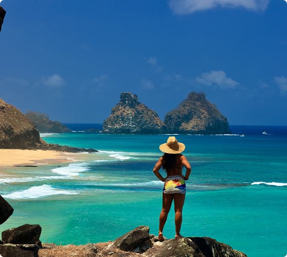 Inn garden in Fernando de Noronha